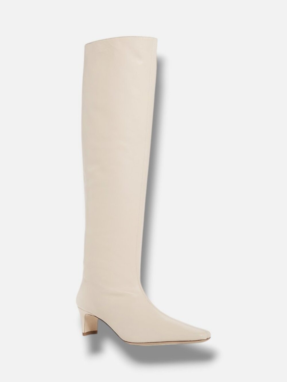 STAUD Women's White Wally Tall Boots Shoe Size 36
